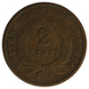 1867 USA 2 Cents Fine (F-12) $