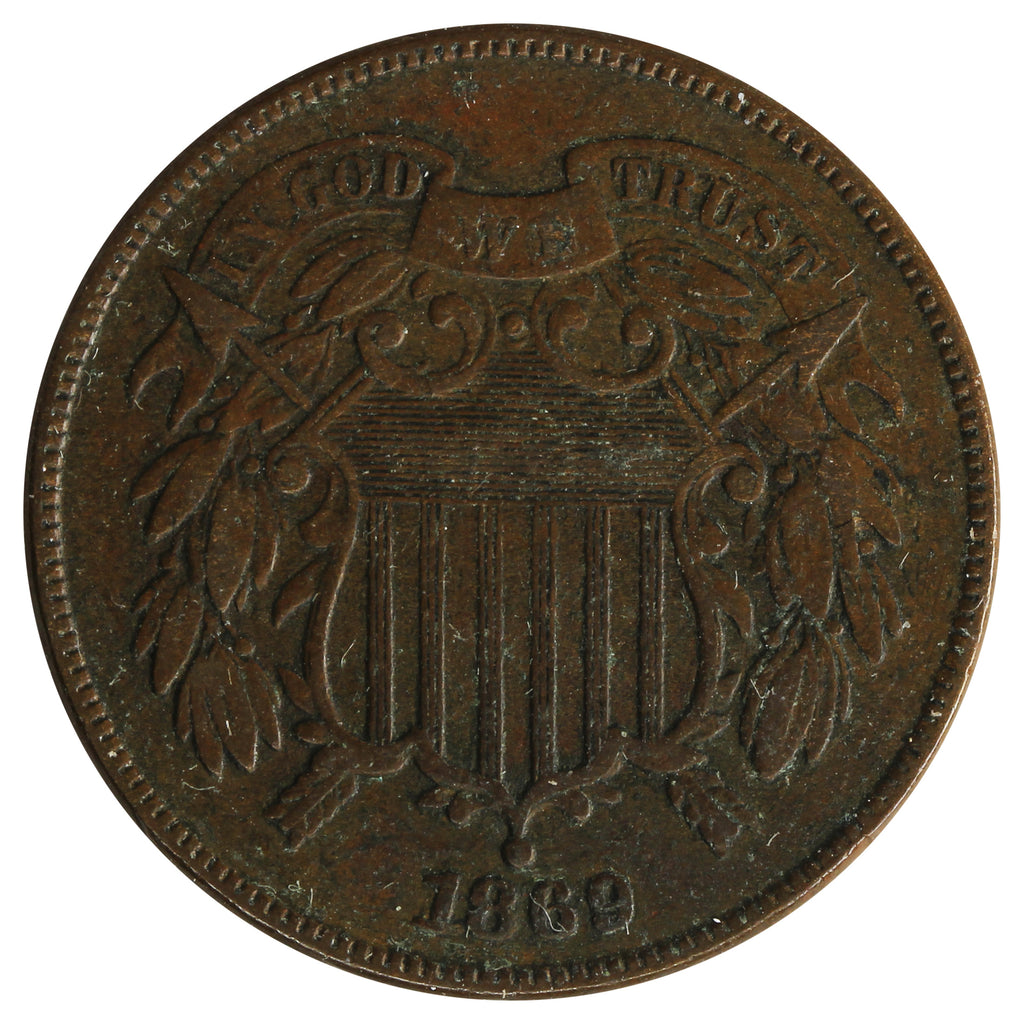 1869 USA 2 Cents VF-EF (VF-30) $