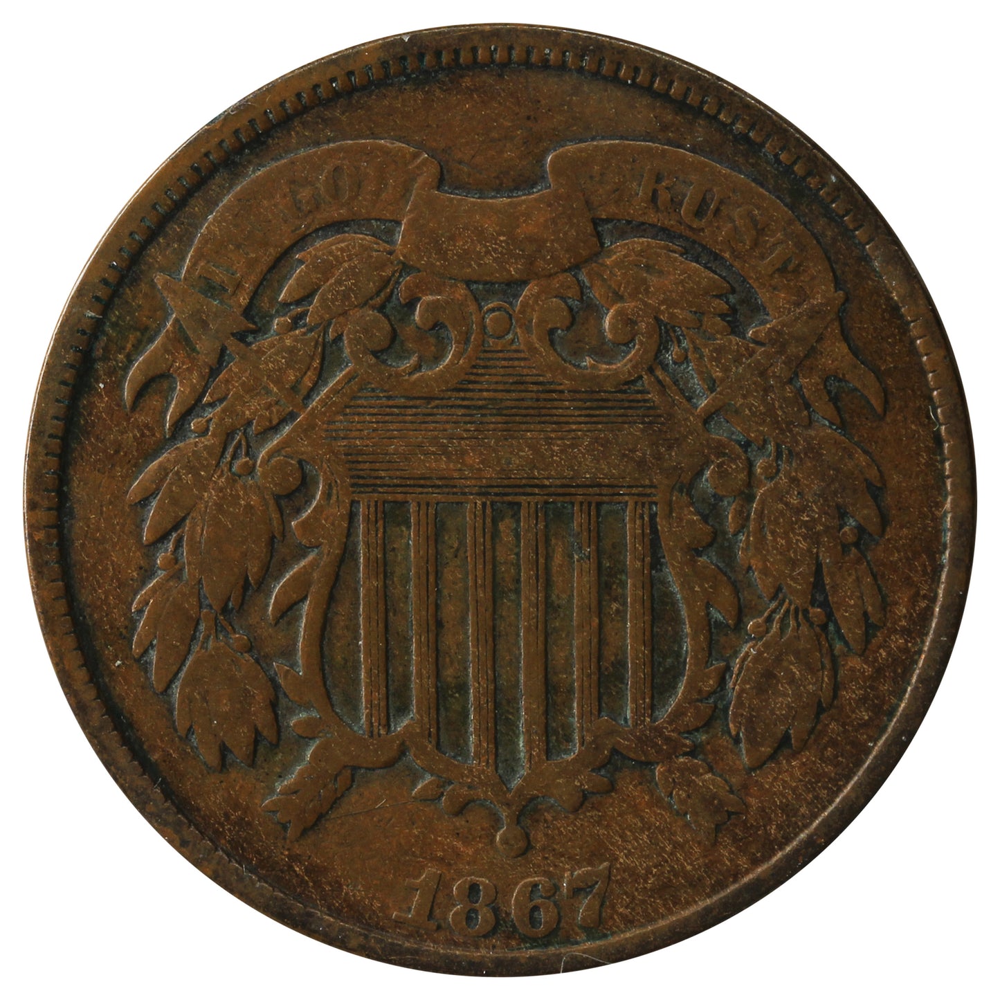 1867 USA 2 Cents F-VF (F-15) $