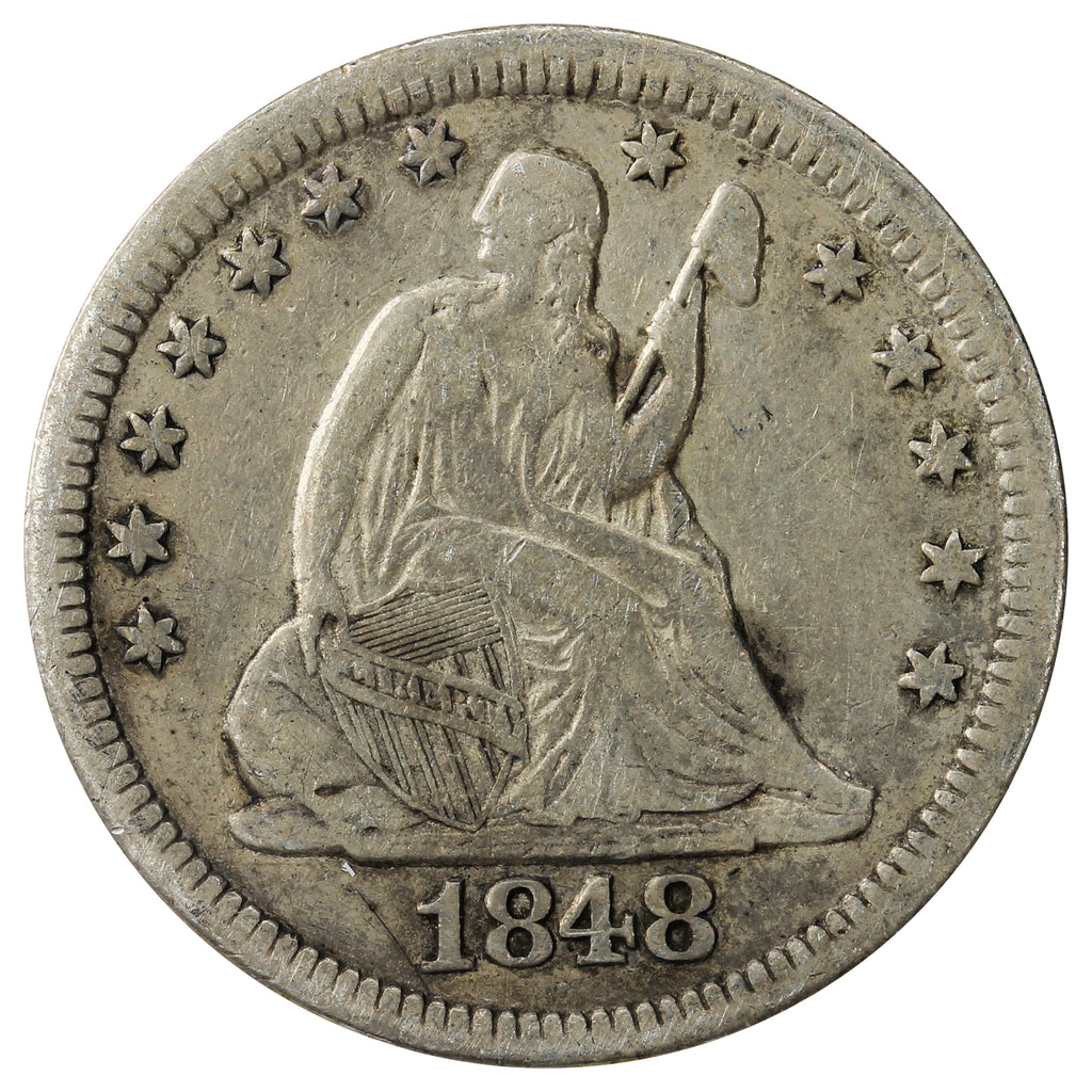 1848 USA Quarter VF-EF (VF-30) $