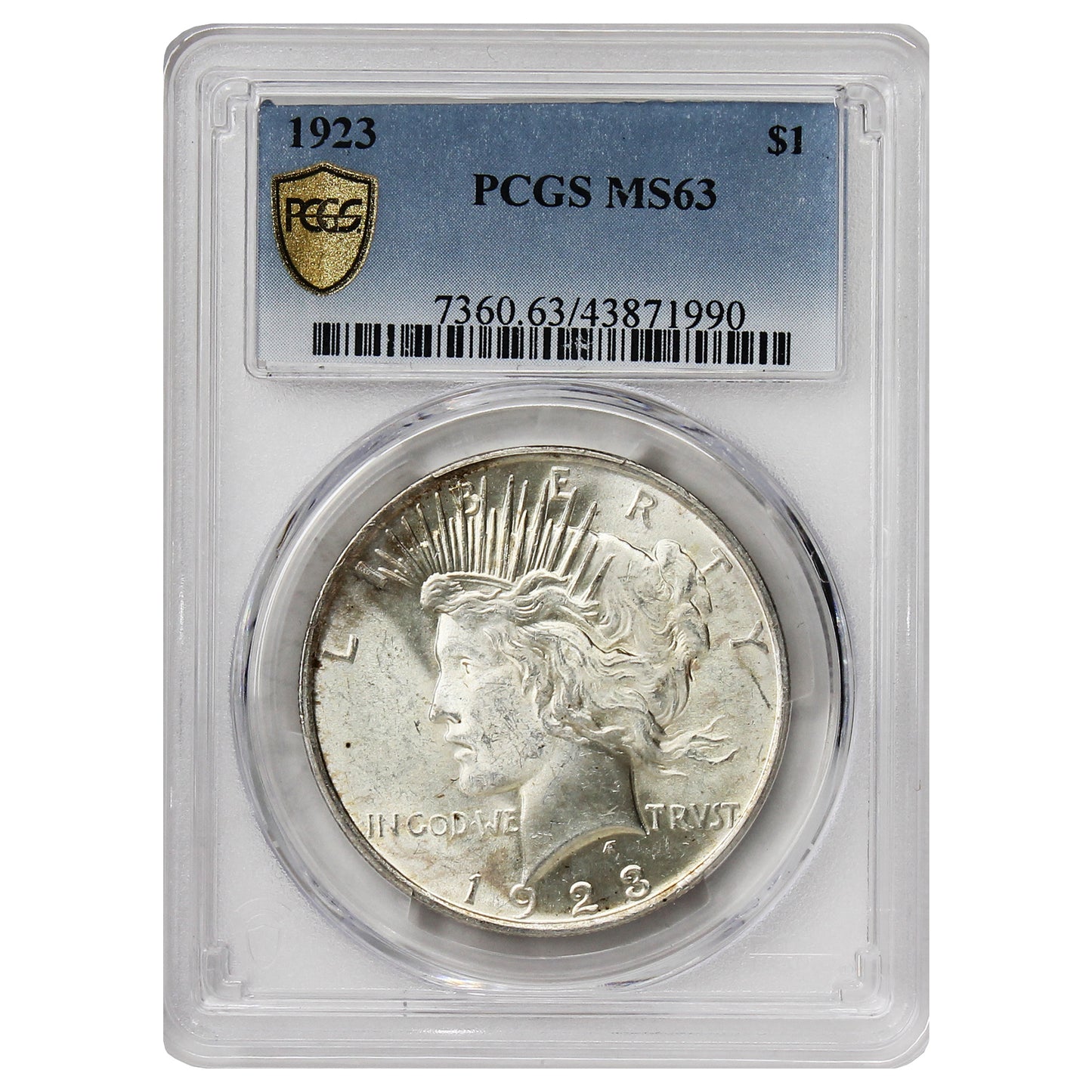 1923 USA Dollar PCGS Certified MS-63