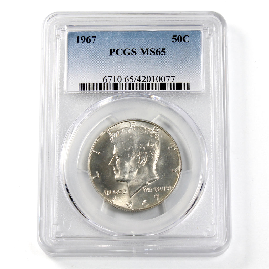 1967 USA Half Dollar PCGS Certified MS-65