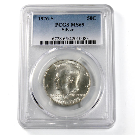 1976S USA Silver Half Dollar PCGS Certified MS-65