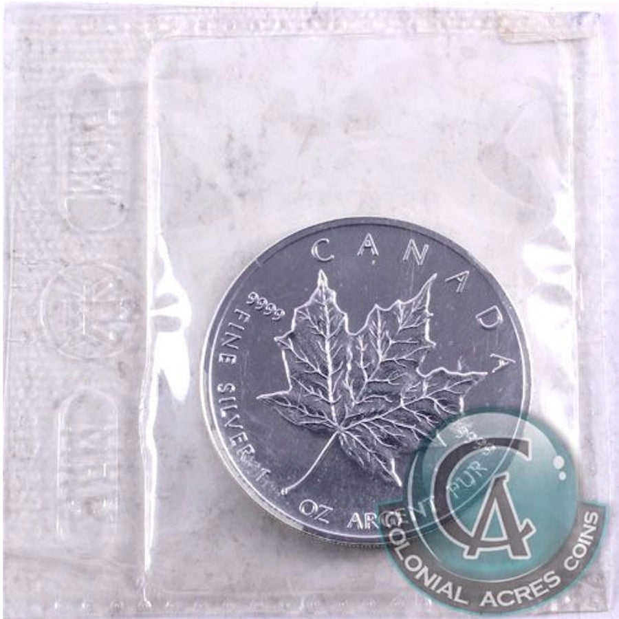 1993 Canada $5 Silver Maple Leaf SEALED (No Tax) May be lightly toned