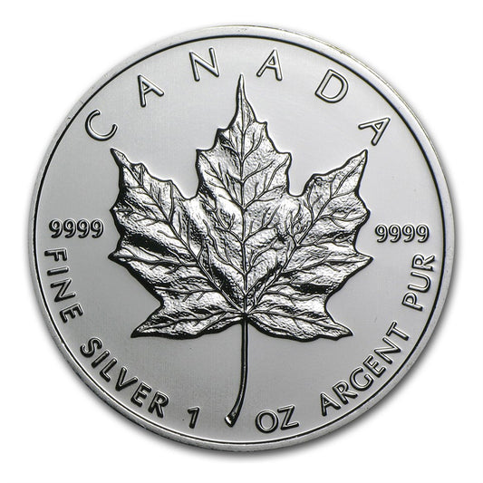 2009 Canada $5 1oz. Silver Maple Leaf (No Tax) WITH CAPSULE