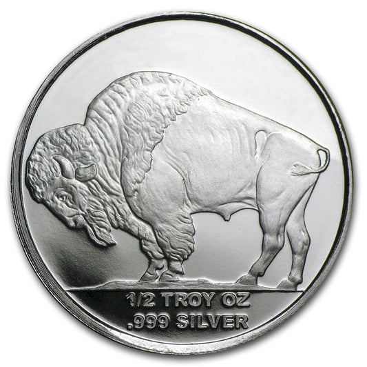 1/2oz Silver Round - Buffalo .999 (TAX Exempt)