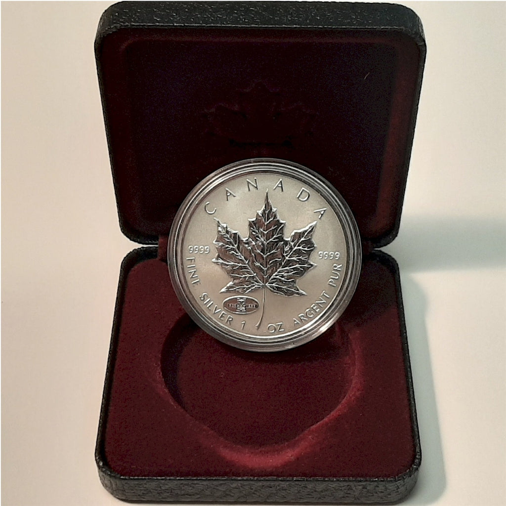 1908-1998 Anniversary Privy Mark 1oz. Silver Maple Leaf (TAX Exempt)