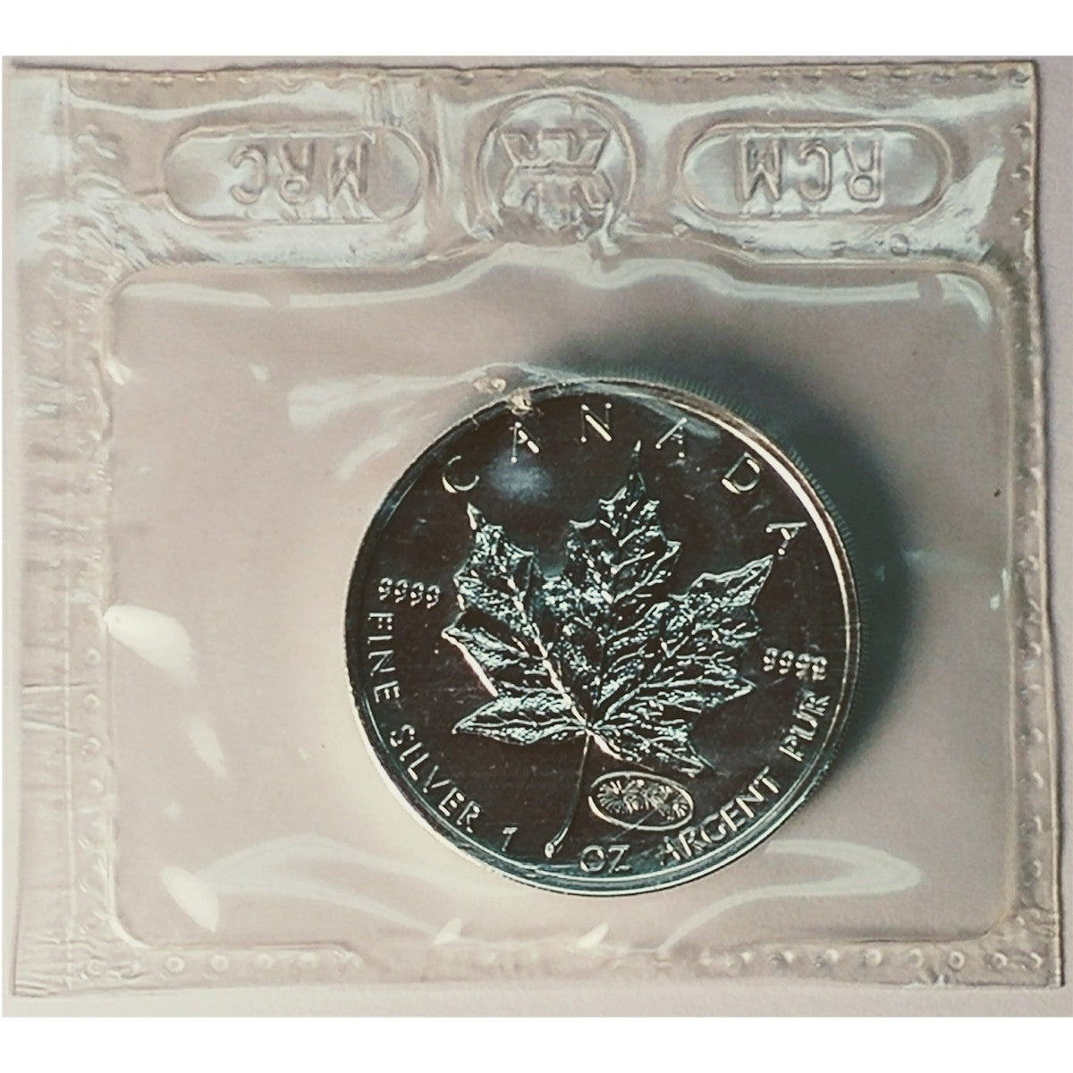 1999-2000 Canada Fireworks Privy Silver Maple Leaf SEALED (No Tax) Lightly toned