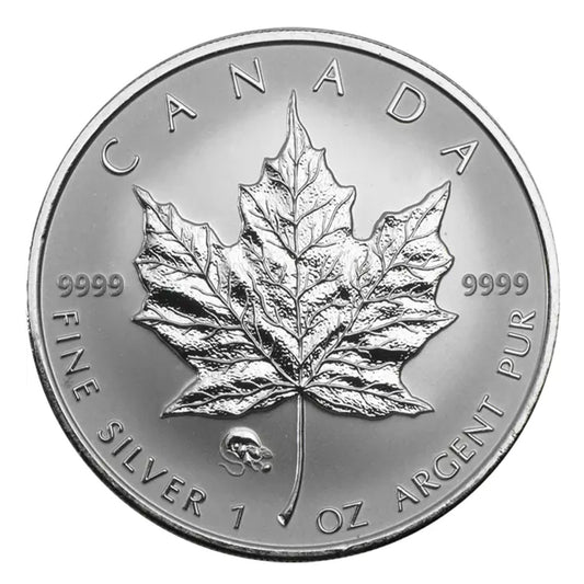 SALE! 2008 Canada Rat Privy 1oz Fine Silver Maple Leaf (No Tax) May be lightly toned