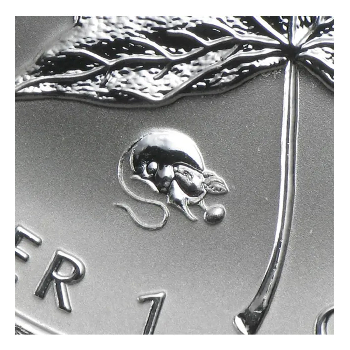 SALE! 2008 Canada Rat Privy 1oz Fine Silver Maple Leaf (No Tax) May be lightly toned