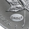 2015 Canada $5 E=mc2 Einstein Privy 1oz Silver Maple Leaf (No Tax) Light toning