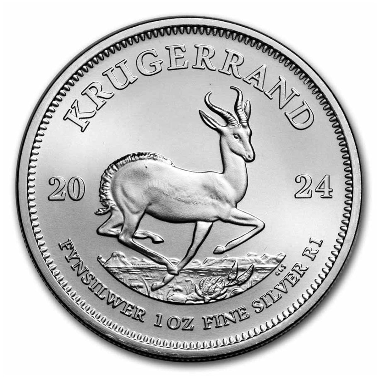 2024 South Africa 1 Rand Krugerrand 1oz. .999 Silver (No Tax)