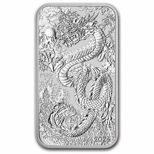 2024 Australia $1 Dragon Bar 1oz .9999 Silver (No Tax)