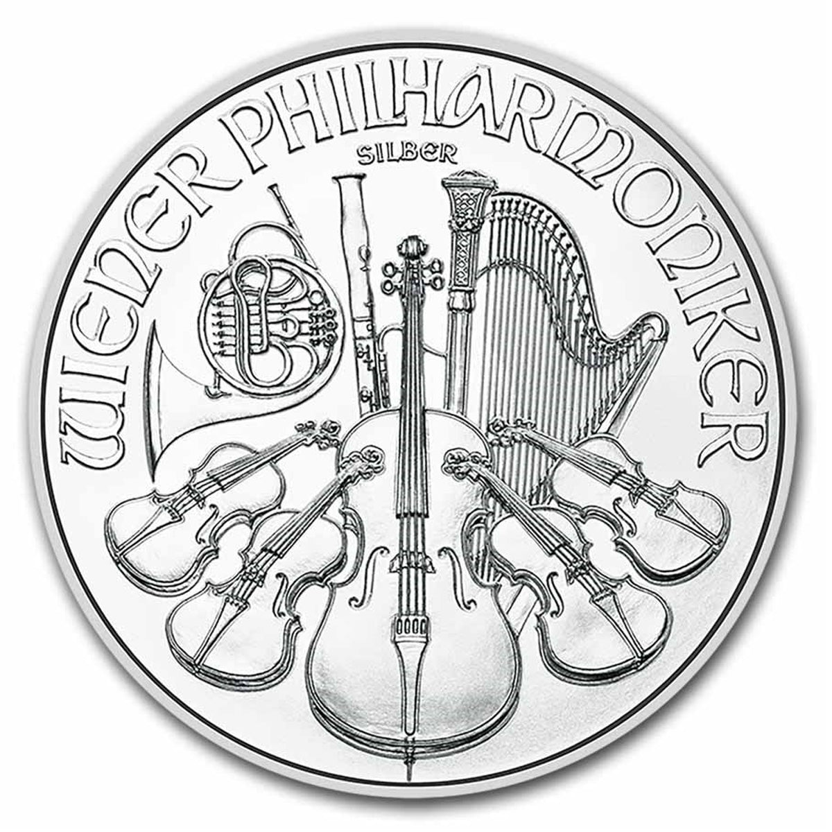 2025 Austria 1.5 Euros Philharmonic 1oz. .999 Silver (No Tax)