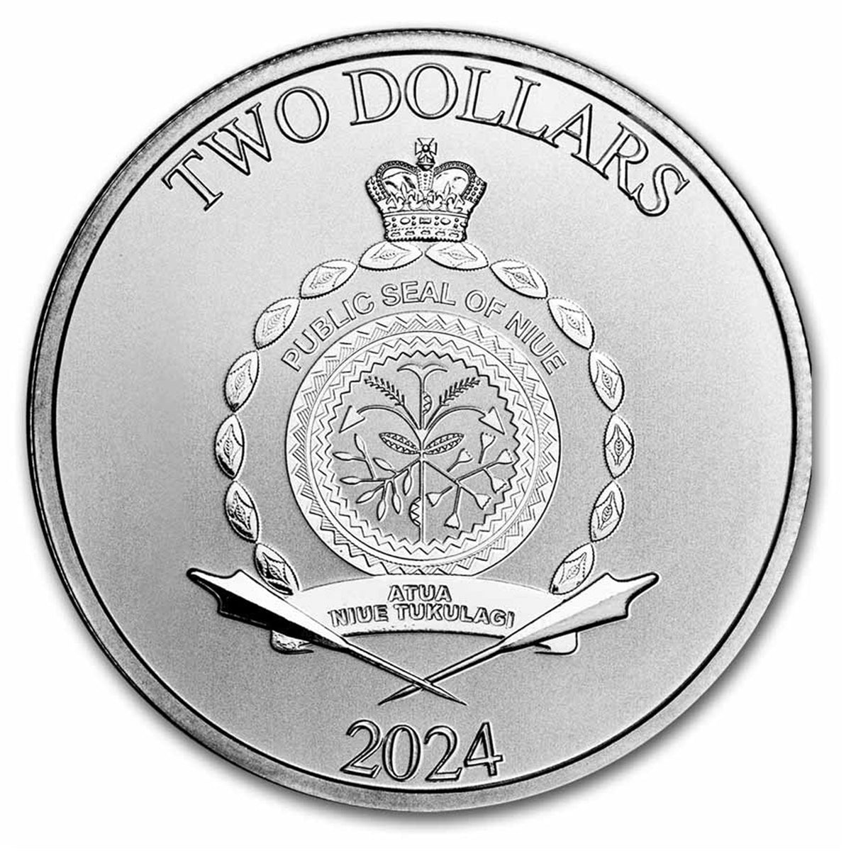 2024 Niue $2 Heroes of Greek Mythology: Perseus 1oz .999 Silver (No Tax)