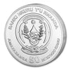 2025 Rwanda 50 RWF Francs Martial Eagle 1oz. .999 Silver (No Tax)