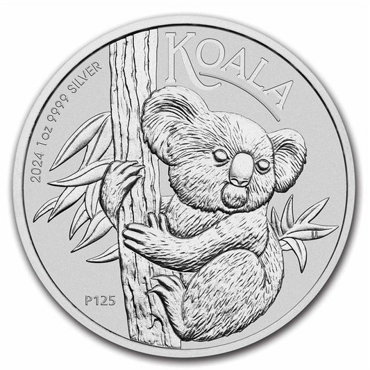 2024 Australia $1 Koala 1oz. .9999 Fine Silver Coin (No Tax)