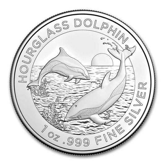 2024 Australia $1 Hourglass Dolphin 1oz. .999 Silver (No Tax)