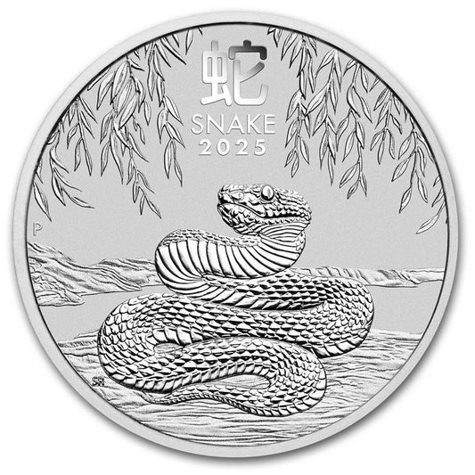 2025 Australia $1 Lunar Year of the Snake (Series III) 1oz. .9999 Silver (No Tax)