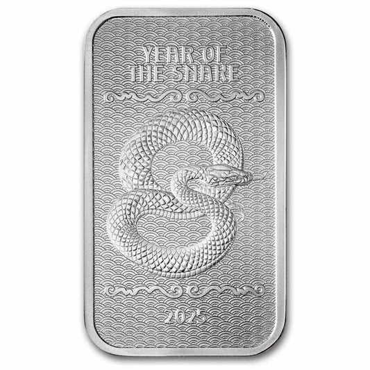 2025 Year of the Snake (Series 2) 1oz .999 Silver Bar (No Tax)