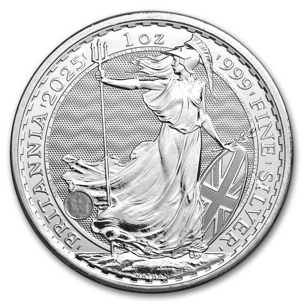 2025 Great Britain 2-Pound Britannia 1oz. .999 Silver (No Tax)