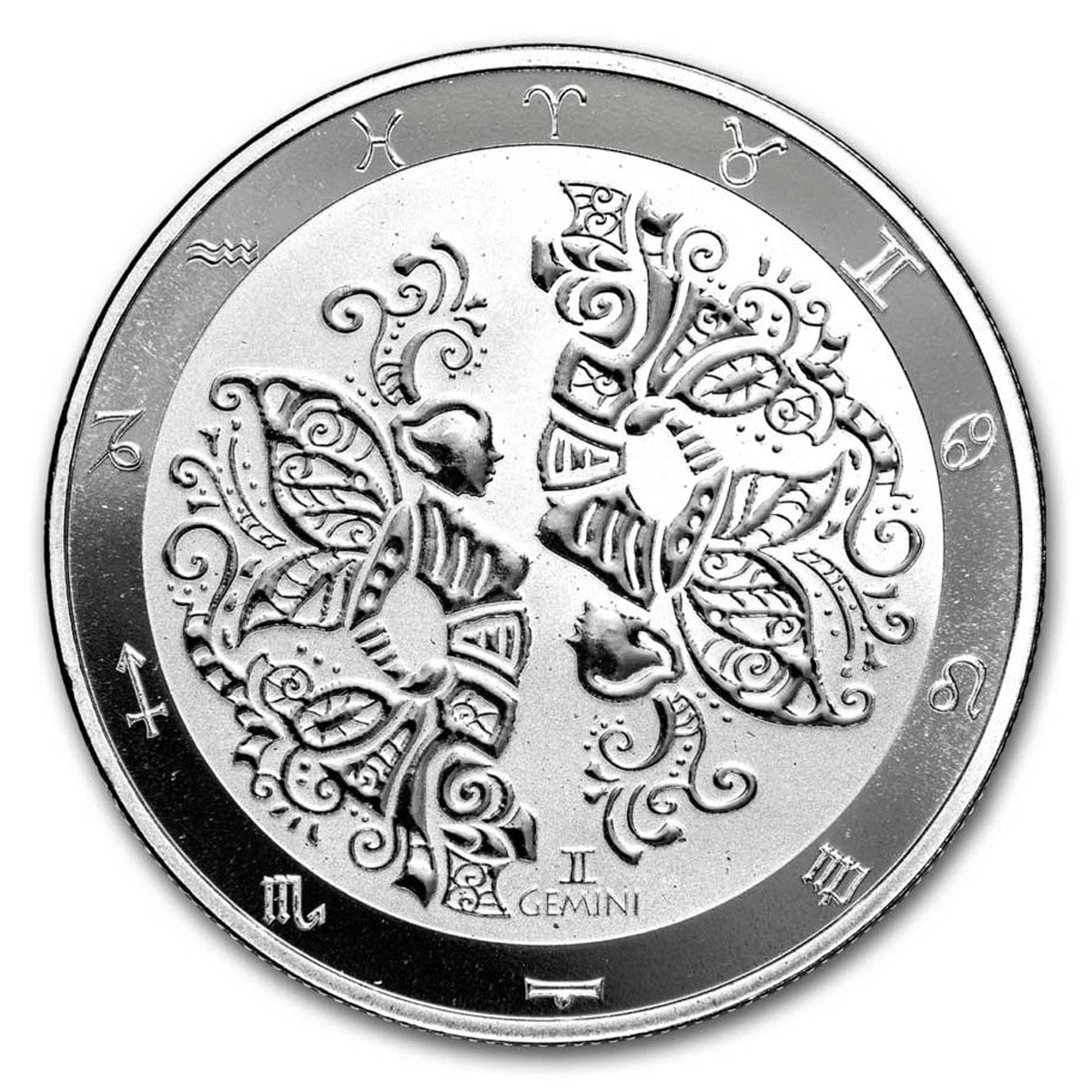 2024 Tokelau $5 Zodiac Series - Gemini 1oz. .999 Silver Coin (No Tax)