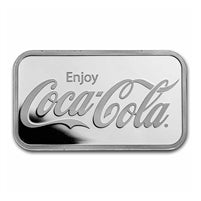 Coca-Cola® 1oz .999 Fine Silver Struck Bar (No Tax)