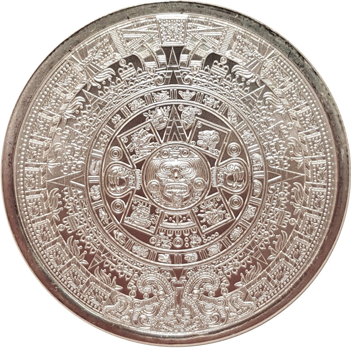 Aztec Calendar 1oz. .999 Silver Round (No Tax)