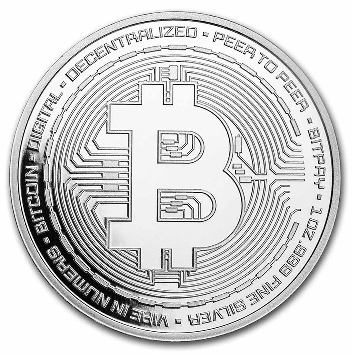 Bitcoin 1oz. .999 Silver Round (TAX Exempt)