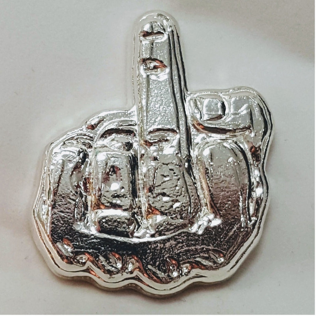 Beaver Bullion Middle Finger 3oz. .999 Fine Silver (No Tax)