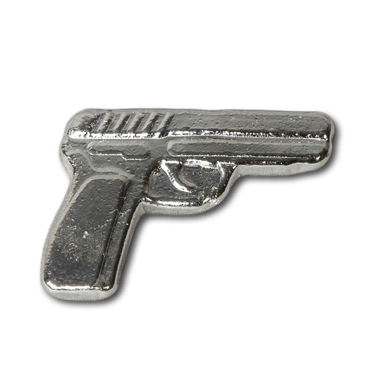 Monarch 3D Poured Pistol Handgun 2oz. Fine Silver (No Tax)