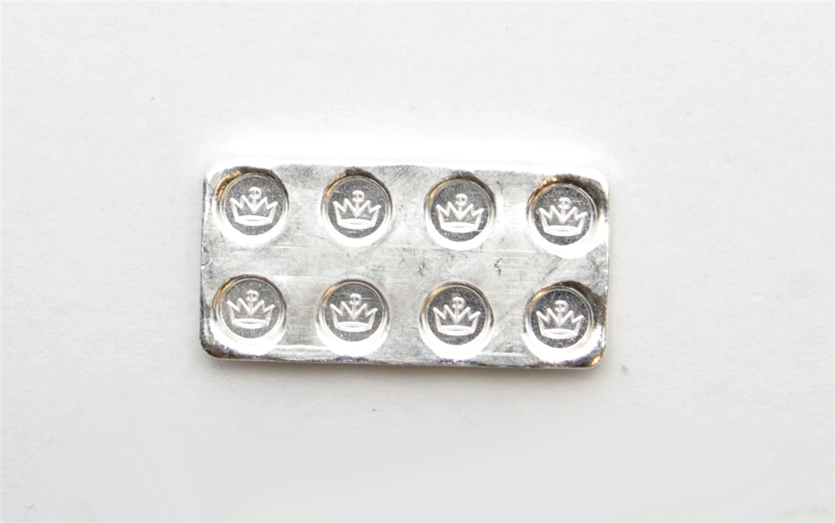 Monarch Building Block 1/4oz (Rectangle) .999 Silver Bar (No Tax) May have light toning