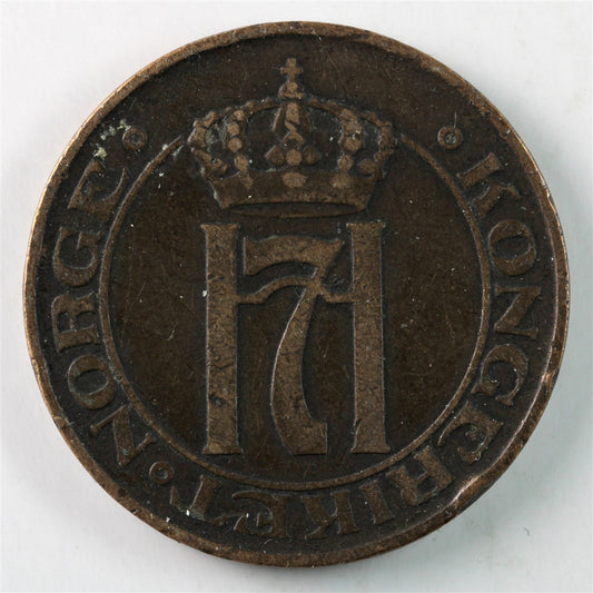 Norway 1911 5 Ore Extra Fine (EF-40) $