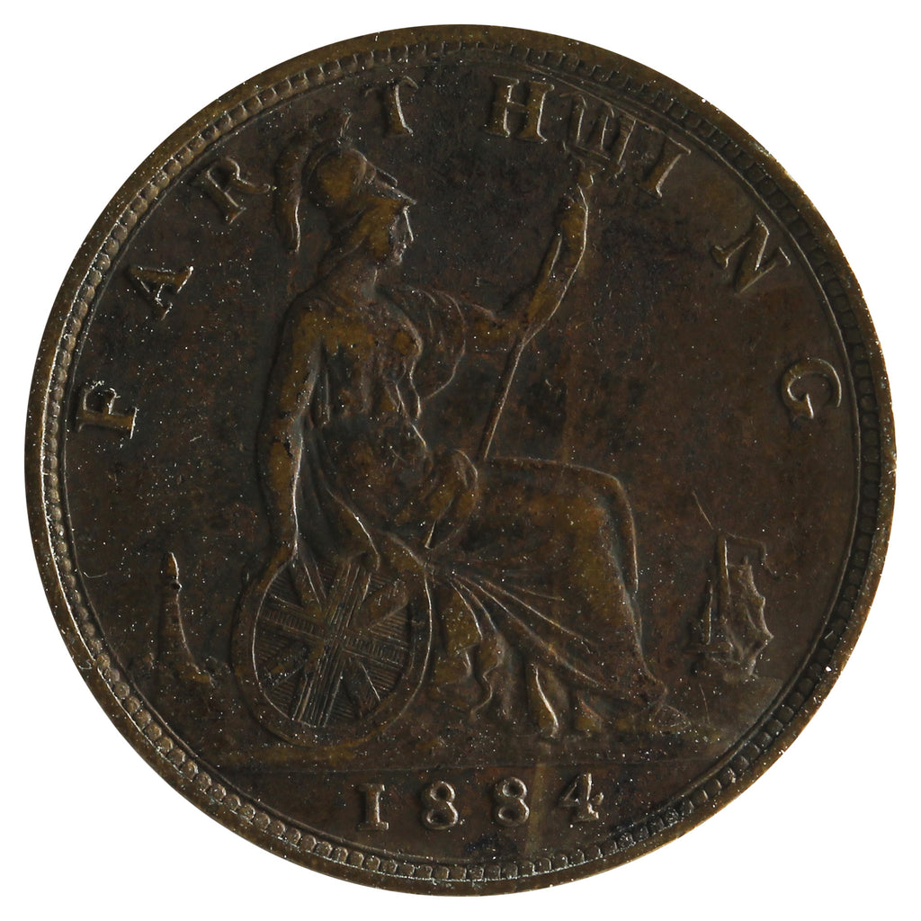 Great Britain 1884 Farthing VF-EF (VF-30)