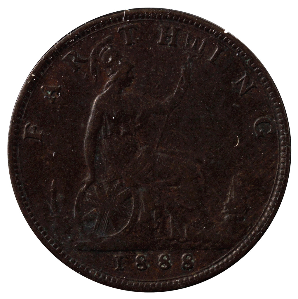 Great Britain 1888 Farthing VF-EF (VF-30)