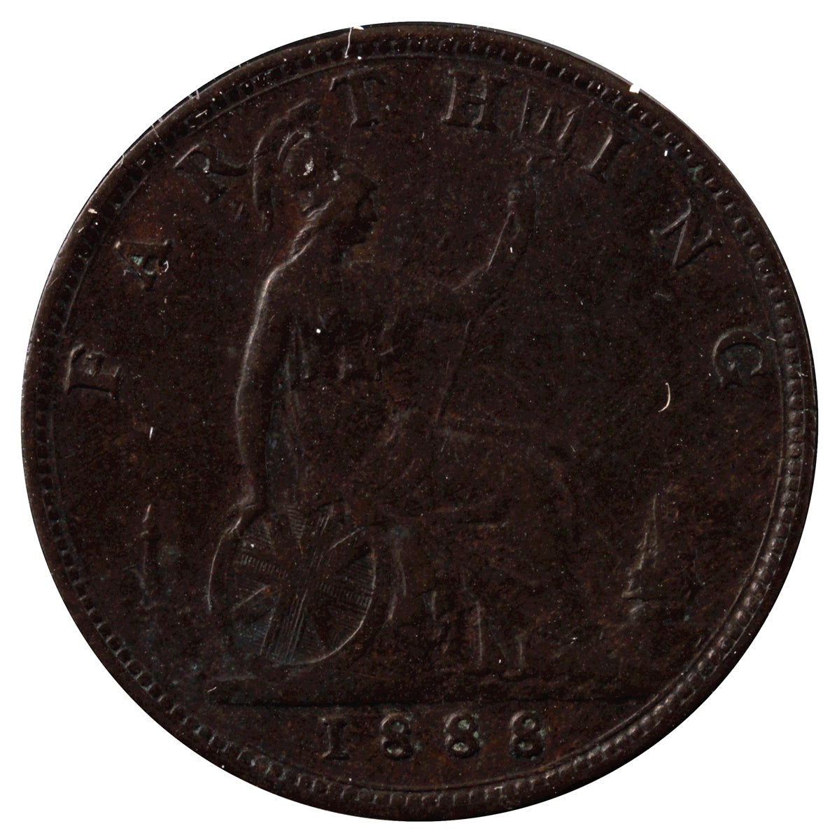 Great Britain 1888 Farthing VF-EF (VF-30)