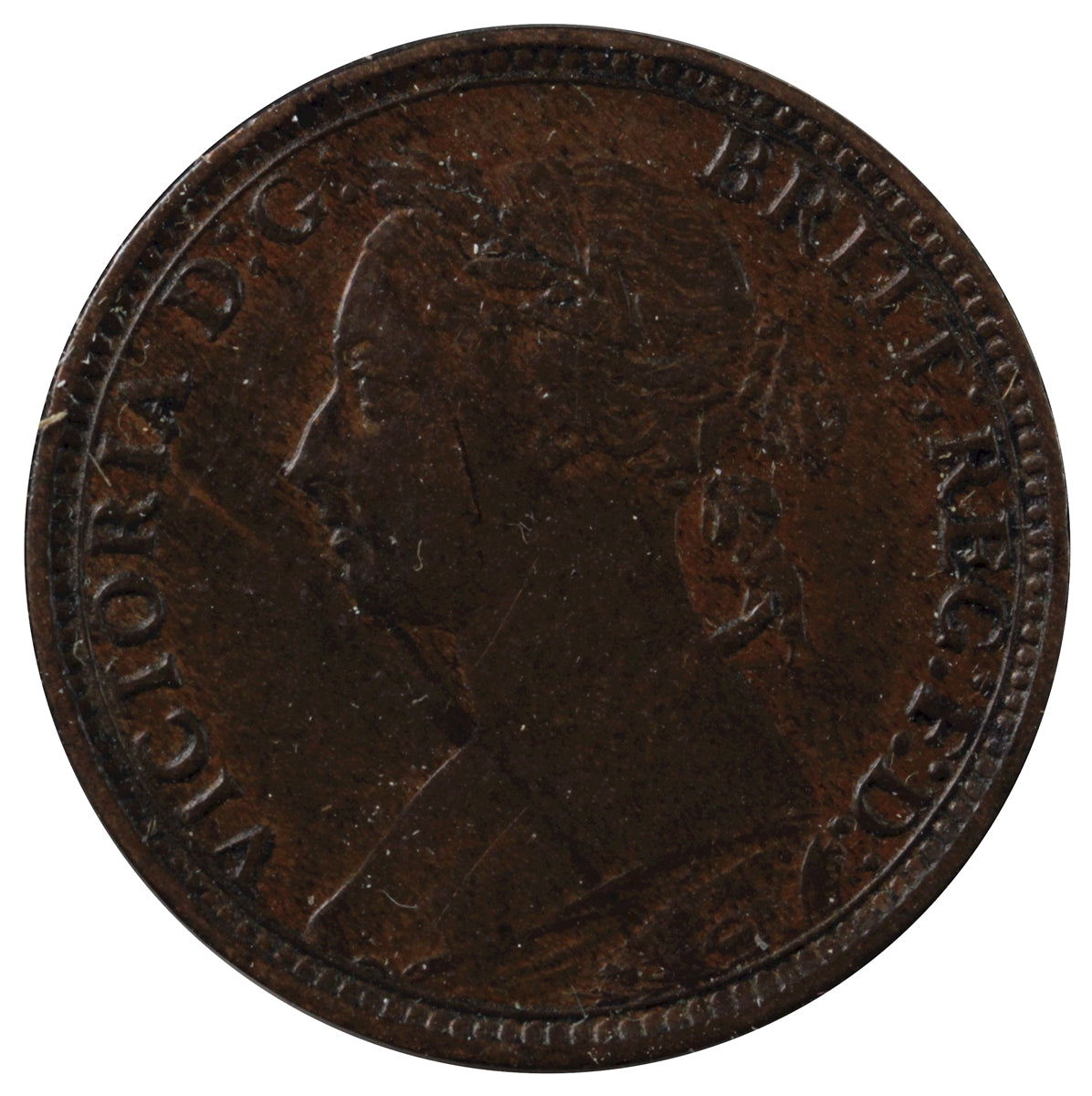 Great Britain 1893 Farthing Extra Fine (EF-40)