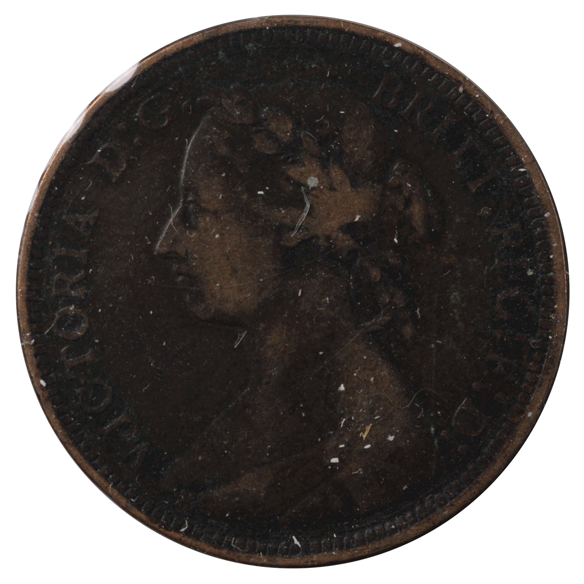 Great Britain 1890 1/2 Penny F-VF (F-15)