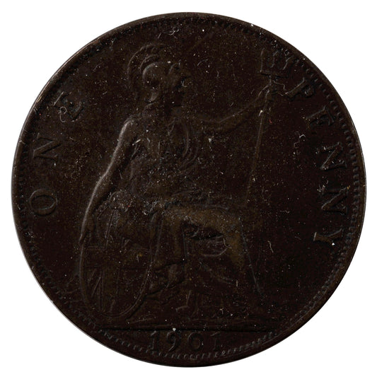 Great Britain 1901 Penny VF-EF (VF-30)