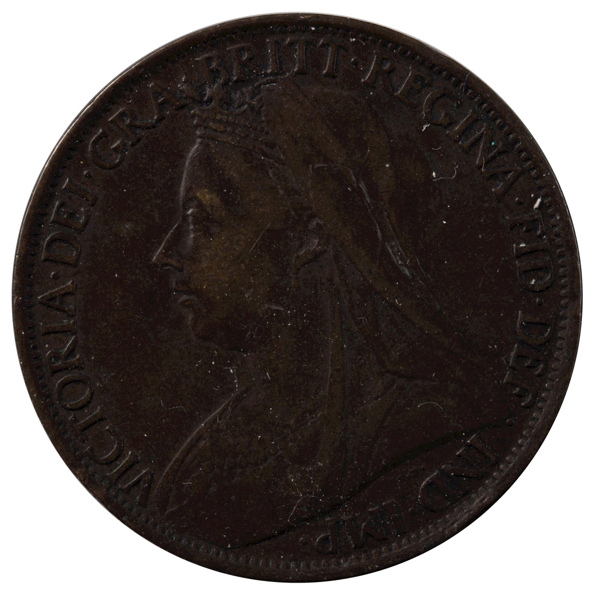 Great Britain 1901 Penny VF-EF (VF-30)