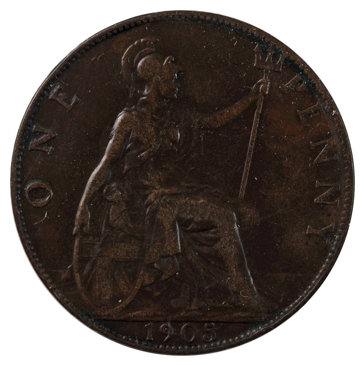 Great Britain 1905 Penny Very Fine (VF-20)