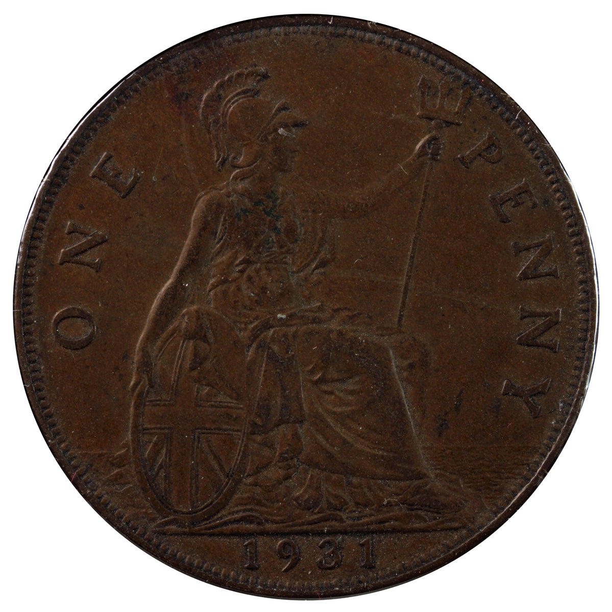 Great Britain 1931 Penny VF-EF (VF-30)