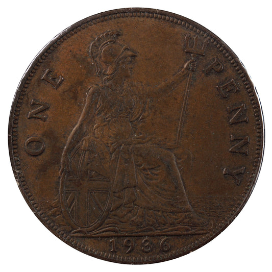 Great Britain 1936 Penny Extra Fine (EF-40)