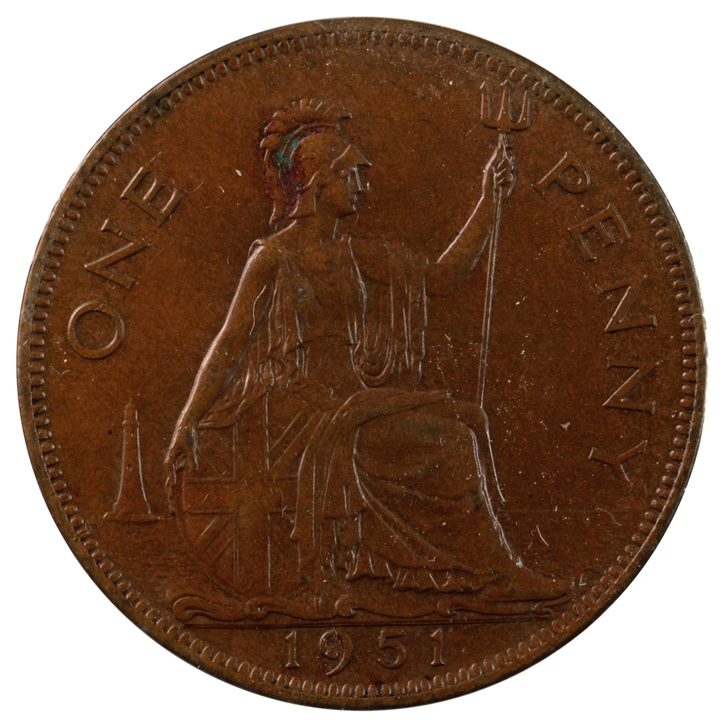 Great Britain 1951 Penny Extra Fine (EF-40)