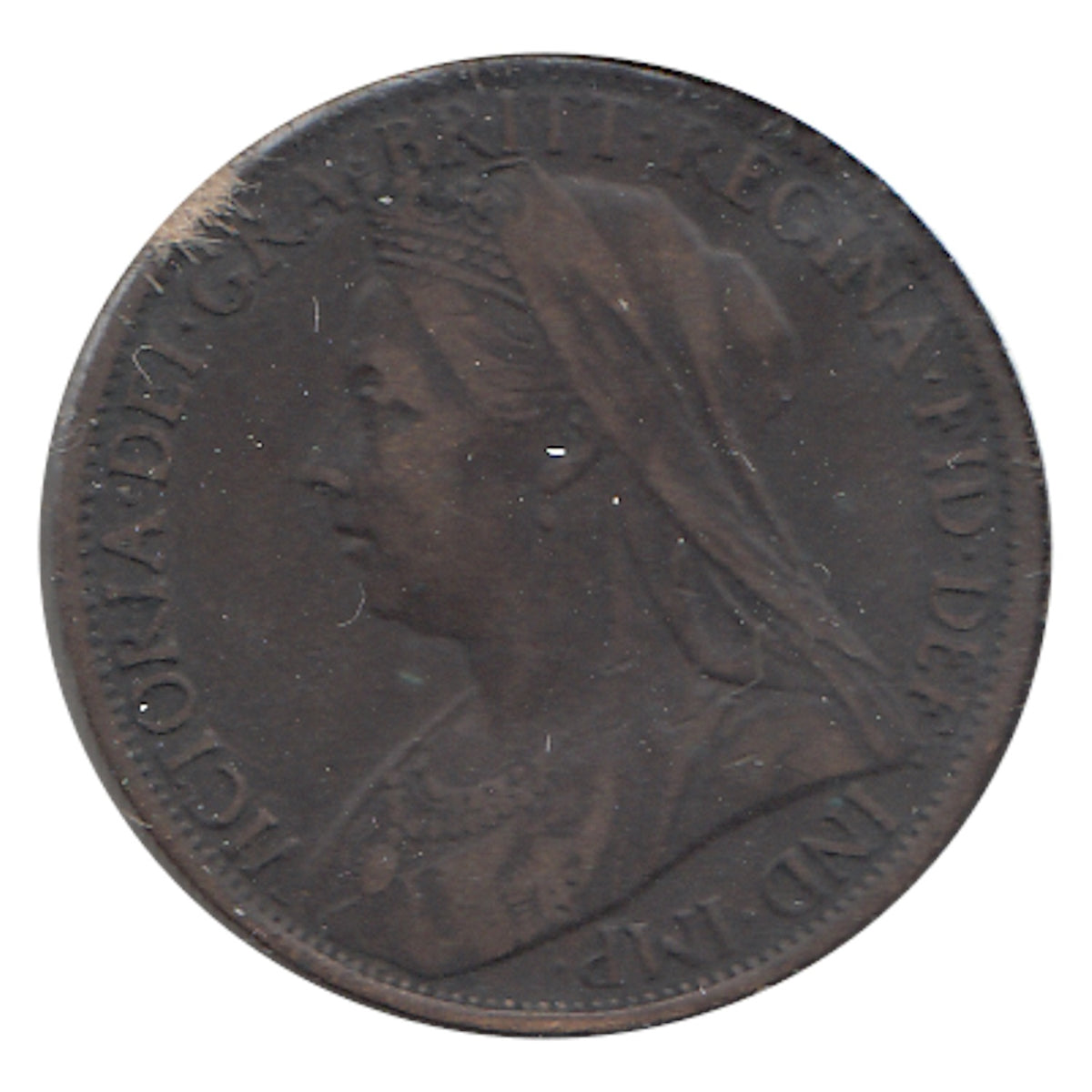 Great Britain 1900 Penny Token F-VF (F-15)