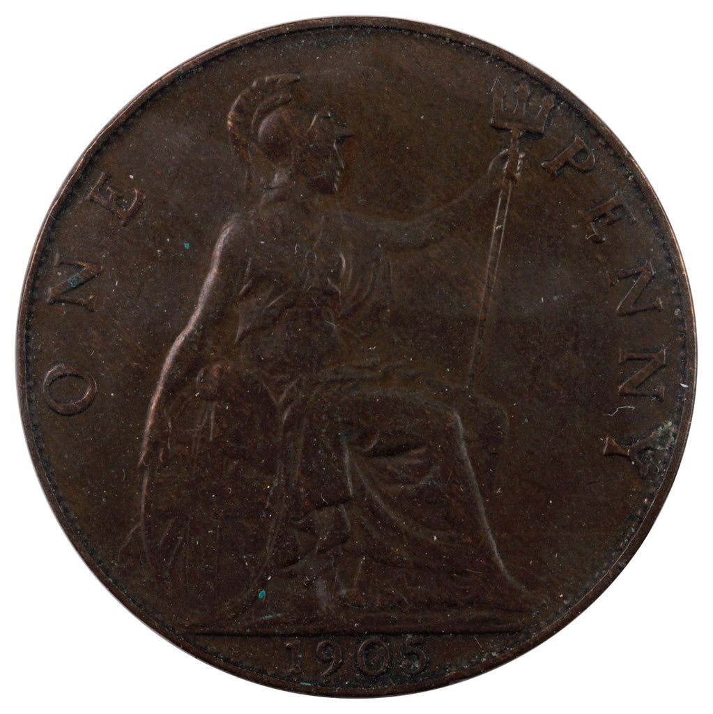 Great Britain 1905 Penny VF-EF (VF-30)