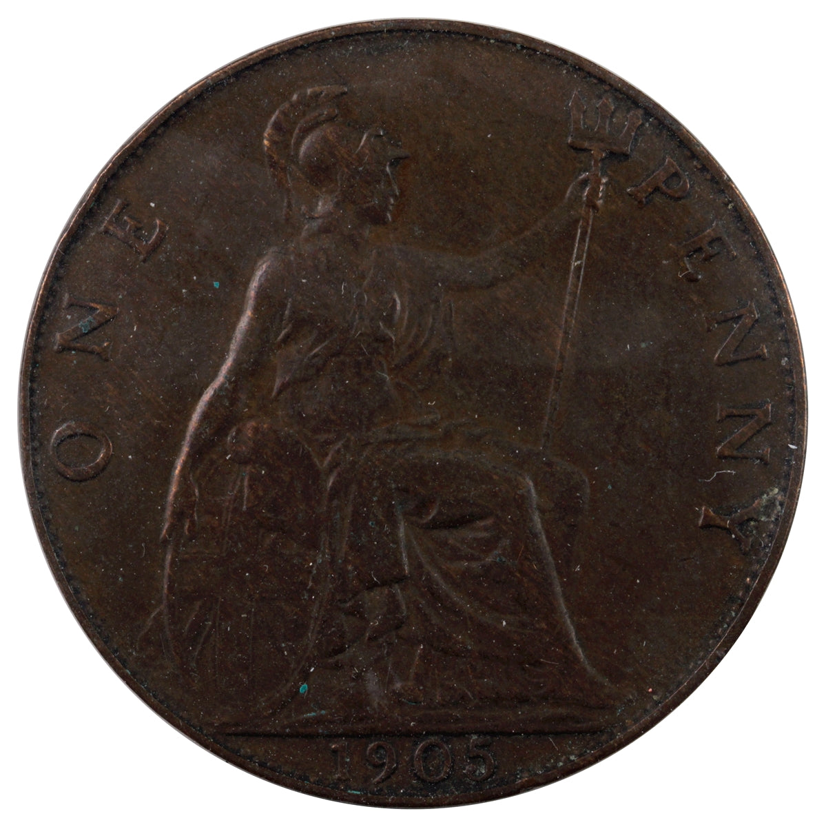 Great Britain 1905 Penny VF-EF (VF-30)