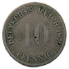 German Empire 1873H 10 Pfennig Fine (F-12) $