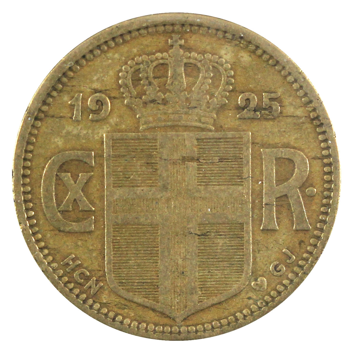 Iceland 1925HCNGJ Krona VF-EF (VF-30)