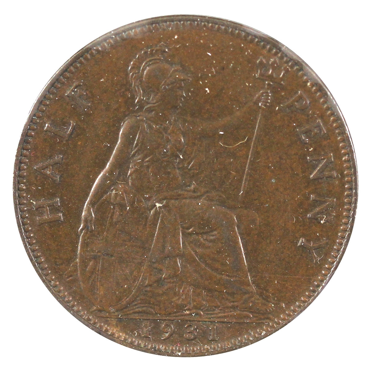 Great Britain 1931 1/2 Penny VF-EF (VF-30)